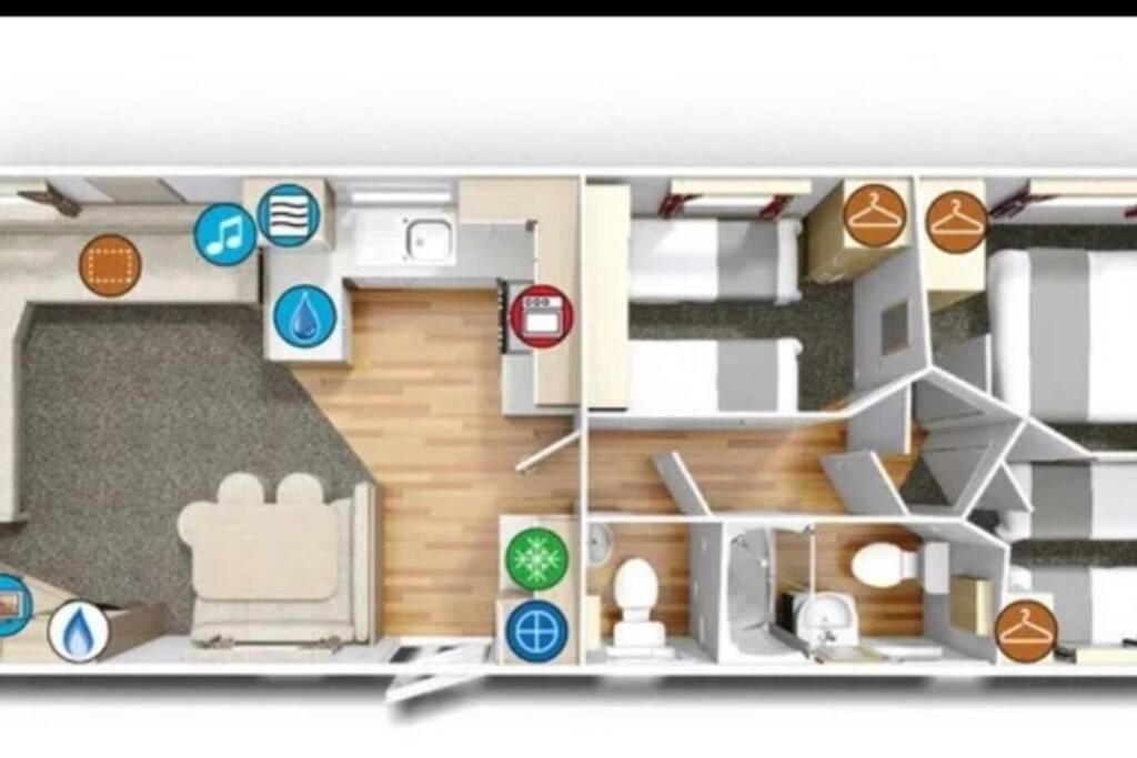 8 Sleep Chalet At Newquay Away Resorts Nb160 New Quay Exterior foto